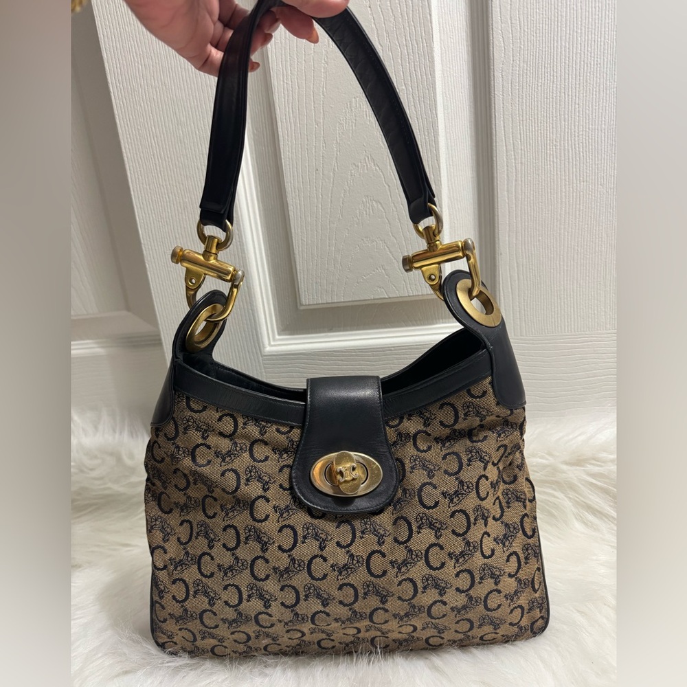 CELINE Vintage Hobo Shoulder Bag